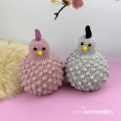 Alternative view of Virkmönster PuffHöna & Kyckling