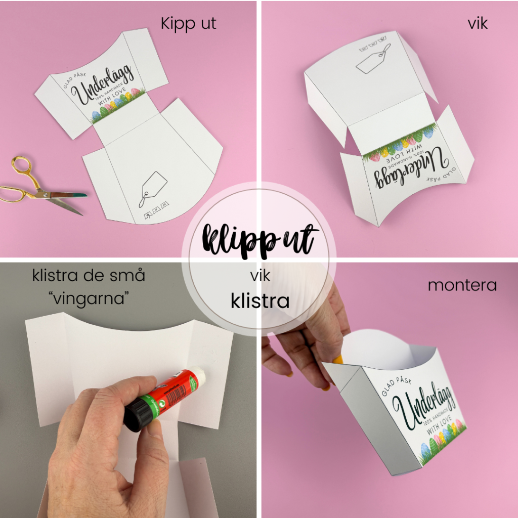 Utskriftbar förpackning till Påskunderlägg - EllenKantarellen