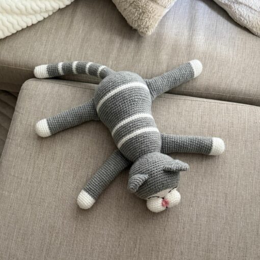 Mönster virkad Soffpotatis Katt - Image 5