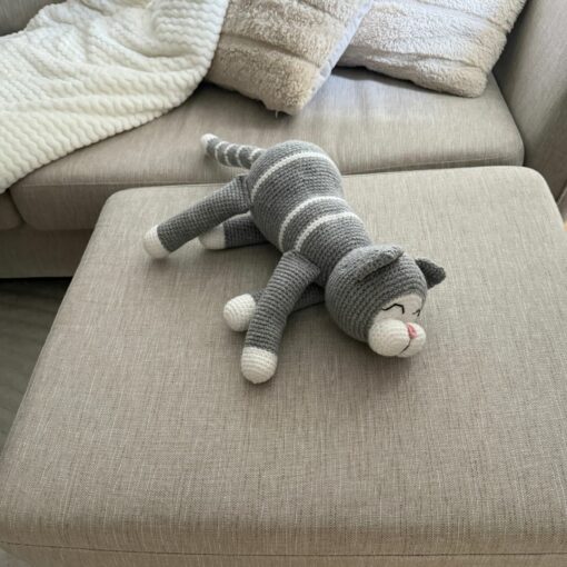 Mönster virkad Soffpotatis Katt - Image 6