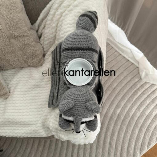 Mönster virkad Tvättbjörn armstödsförvaring - Bild 4