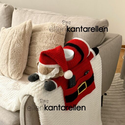 Mönster virkad Tomte armstödsförvaring - Bild 7