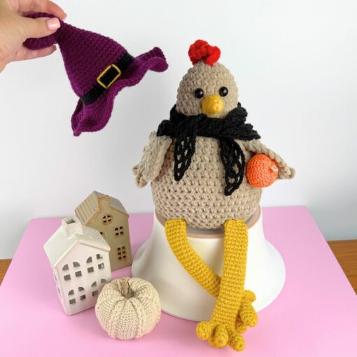 Mönster Virkad Häxhatt och Sjal till Hönan Polly - Bild 2