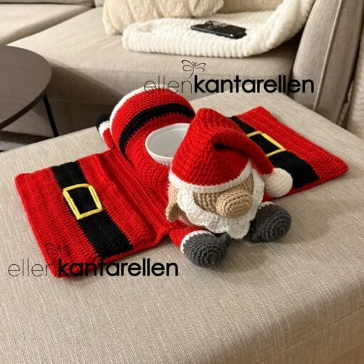 Mönster virkad Tomte armstödsförvaring - Bild 2