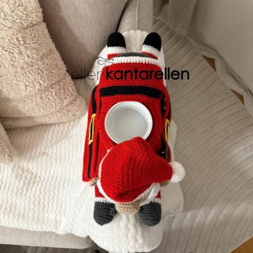 Mönster virkad Tomte armstödsförvaring - Bild 5