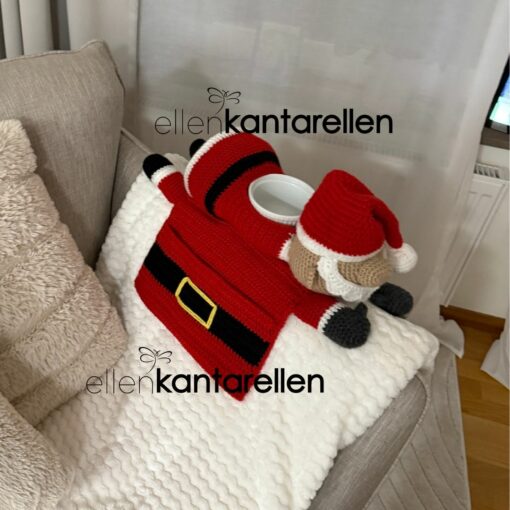 Mönster virkad Tomte armstödsförvaring - Bild 3