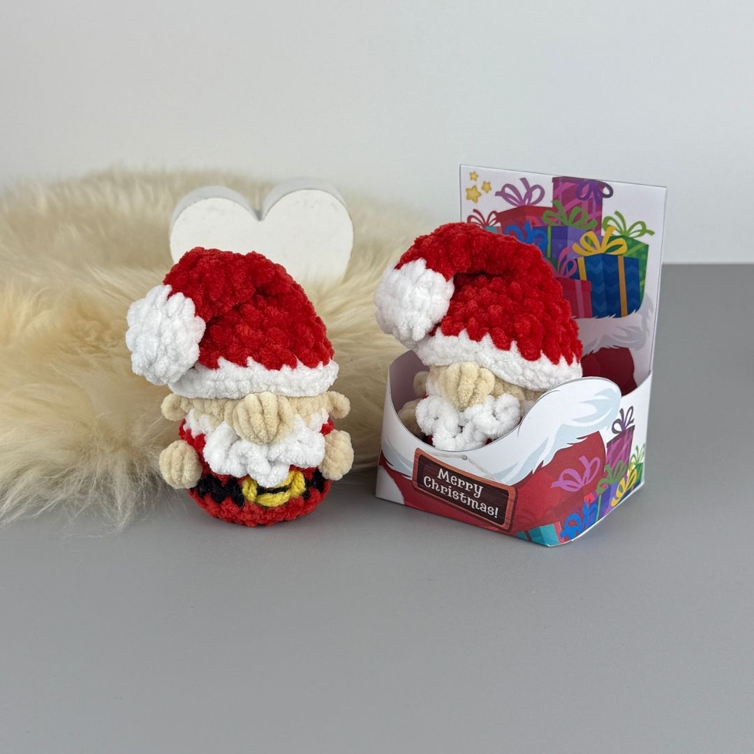 Mönster Virkad Tomt + utskriftbar Tomtesäck Ask - Bild 7