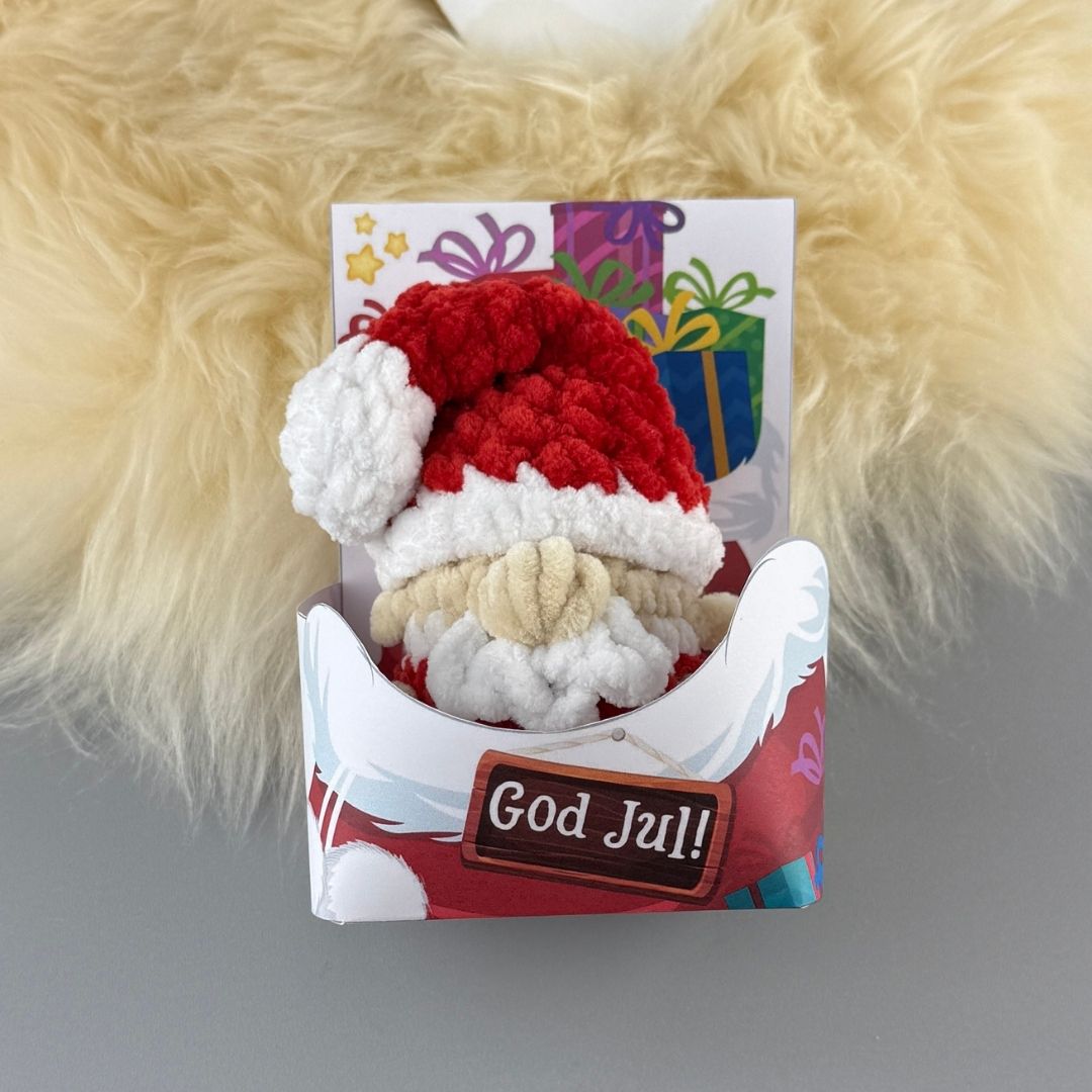 Mönster Virkad Tomt + utskriftbar Tomtesäck Ask - Bild 3