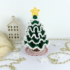 Mönster virkad Gran med volang