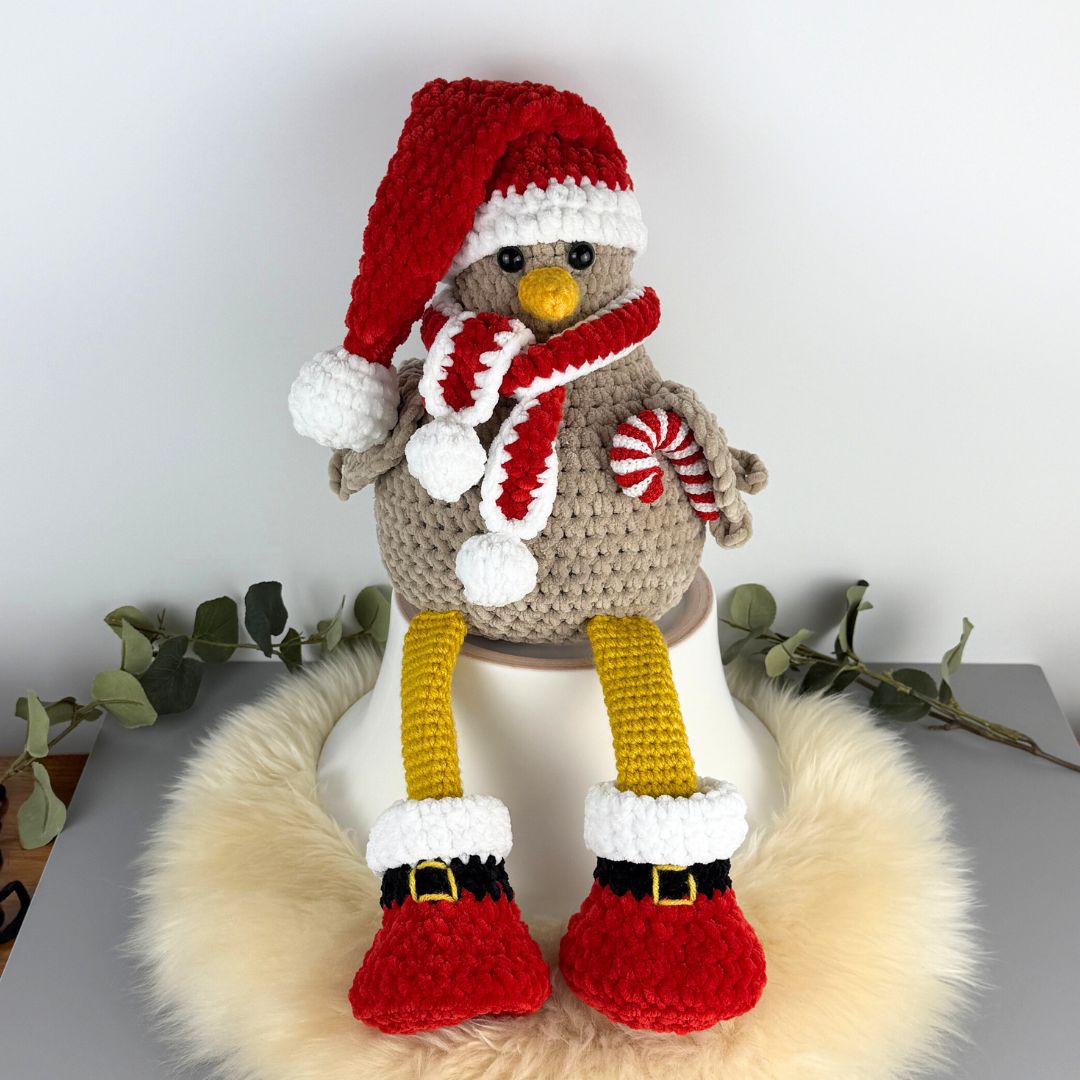 Mönster Virkade Julkläder till Hönan Polly - Bild 7