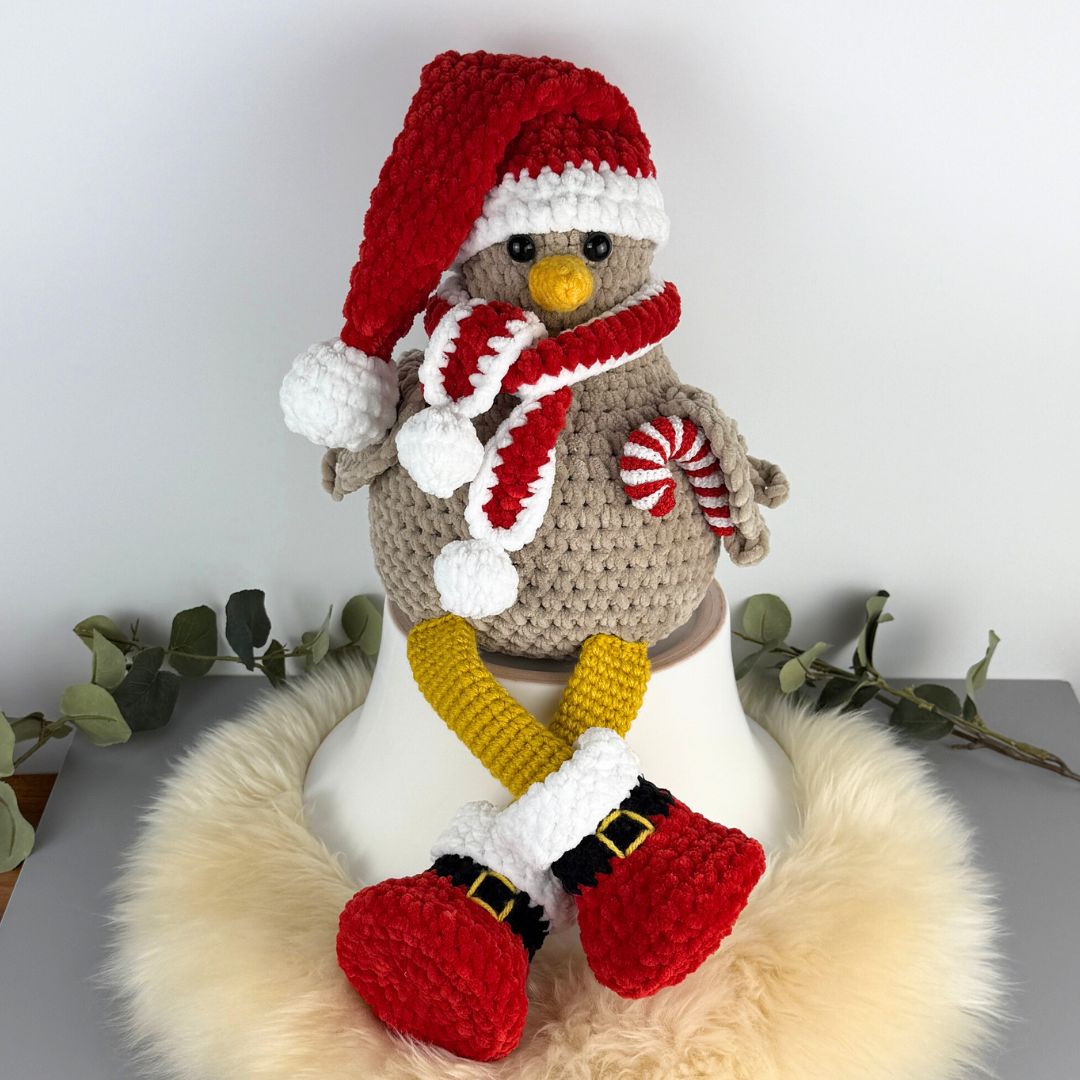 Mönster Virkade Julkläder till Hönan Polly - Bild 2