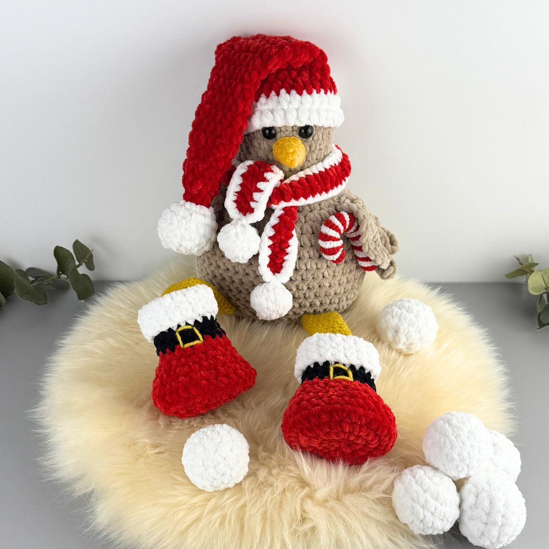 Mönster Virkade Julkläder till Hönan Polly