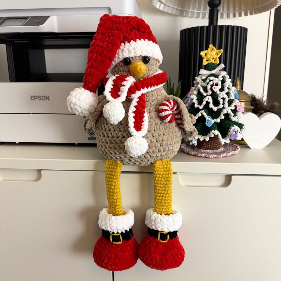 Mönster Virkade Julkläder till Hönan Polly - Bild 5