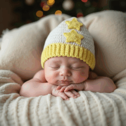 Alternative view of Mönster virkade Julmössor/Luciakrona till Baby