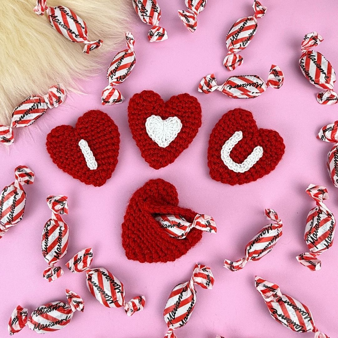 Virkmönster Ellens FickHjärta