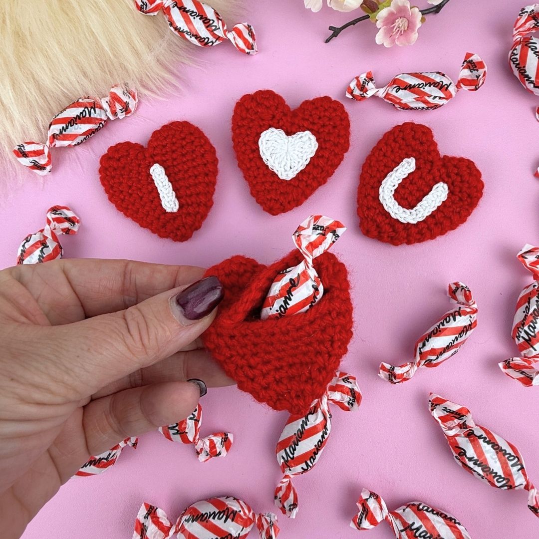 Virkmönster Ellens FickHjärta - Bild 2