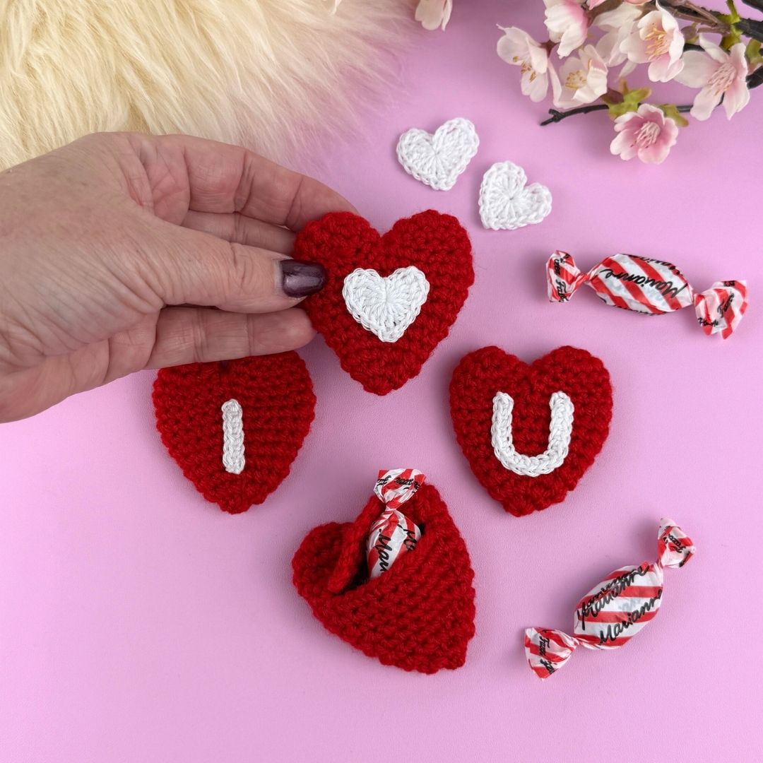 Virkmönster Ellens FickHjärta - Bild 3