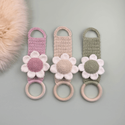 Alternative view of Mönster Virkad handdukshållare "Anemone"