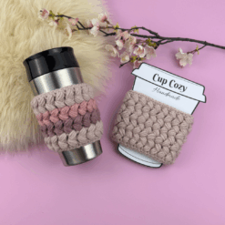 Virkmönster Muggvärmaren "Rosebud" + Utskriftbar Display