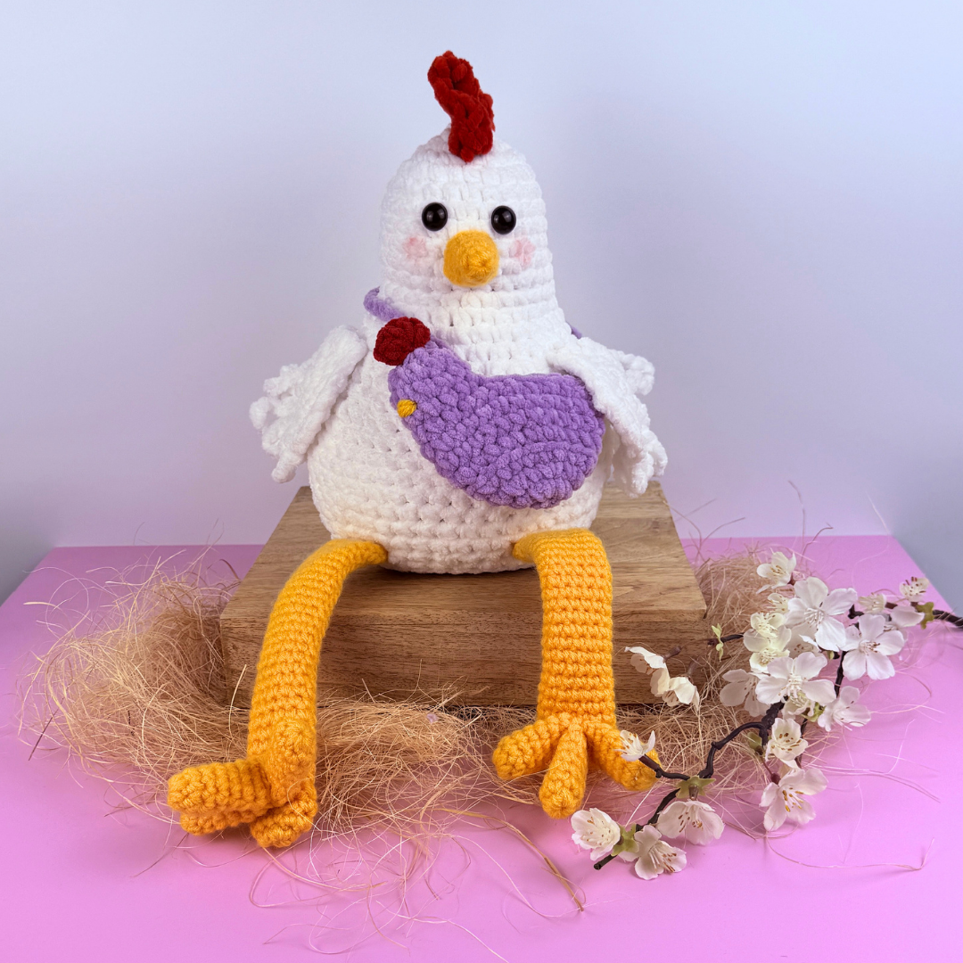 Mönster Virkade Påskkläder till Hönan Polly - Bild 2