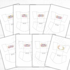 Alternative view of Mönster Virkad Kyckling + utskriftbar Ask med ändringsbar text