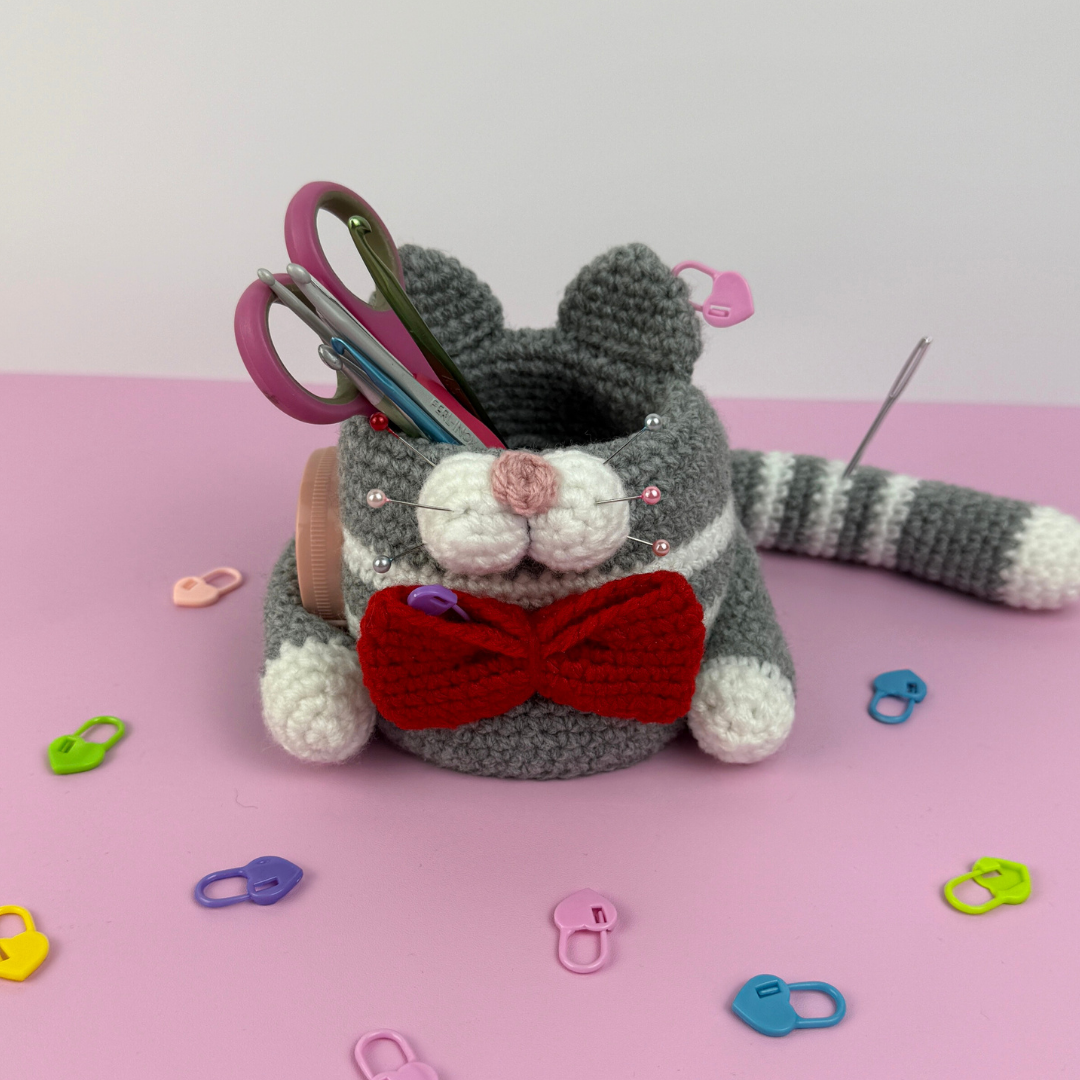 Mönster virkad VirknålsKatt - Bild 2