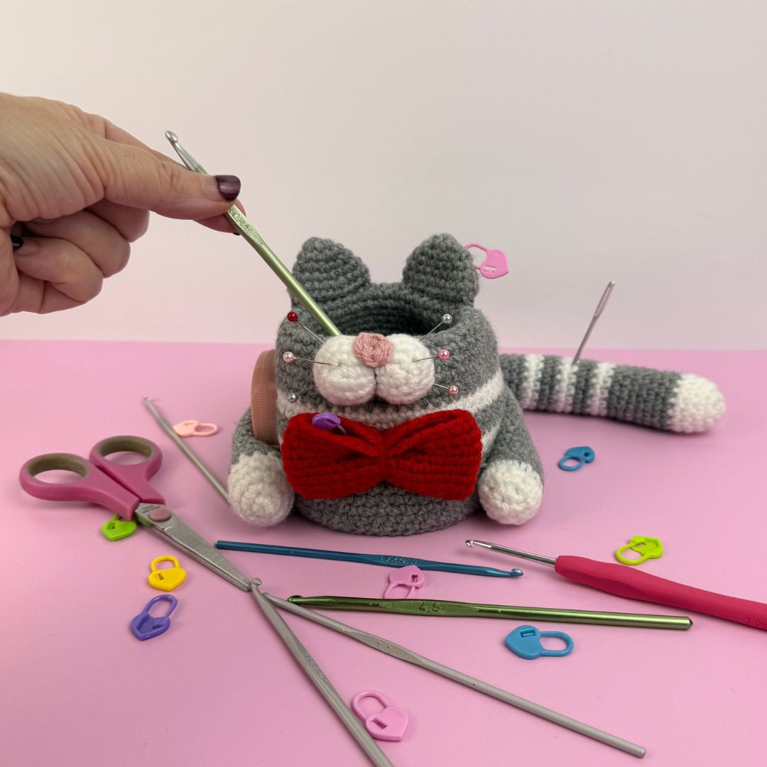 Mönster virkad VirknålsKatt - Bild 5