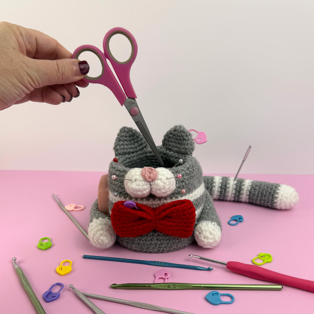 Mönster virkad VirknålsKatt - Bild 4