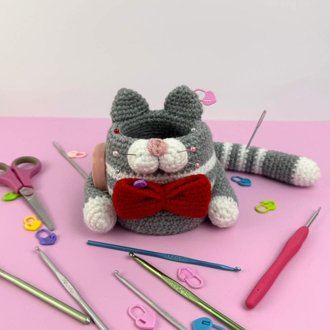 Mönster virkad VirknålsKatt - Bild 3