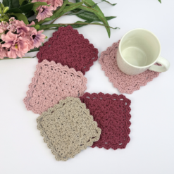 Alternative view of Virkmönster Glasunderlägg "Belladonna"