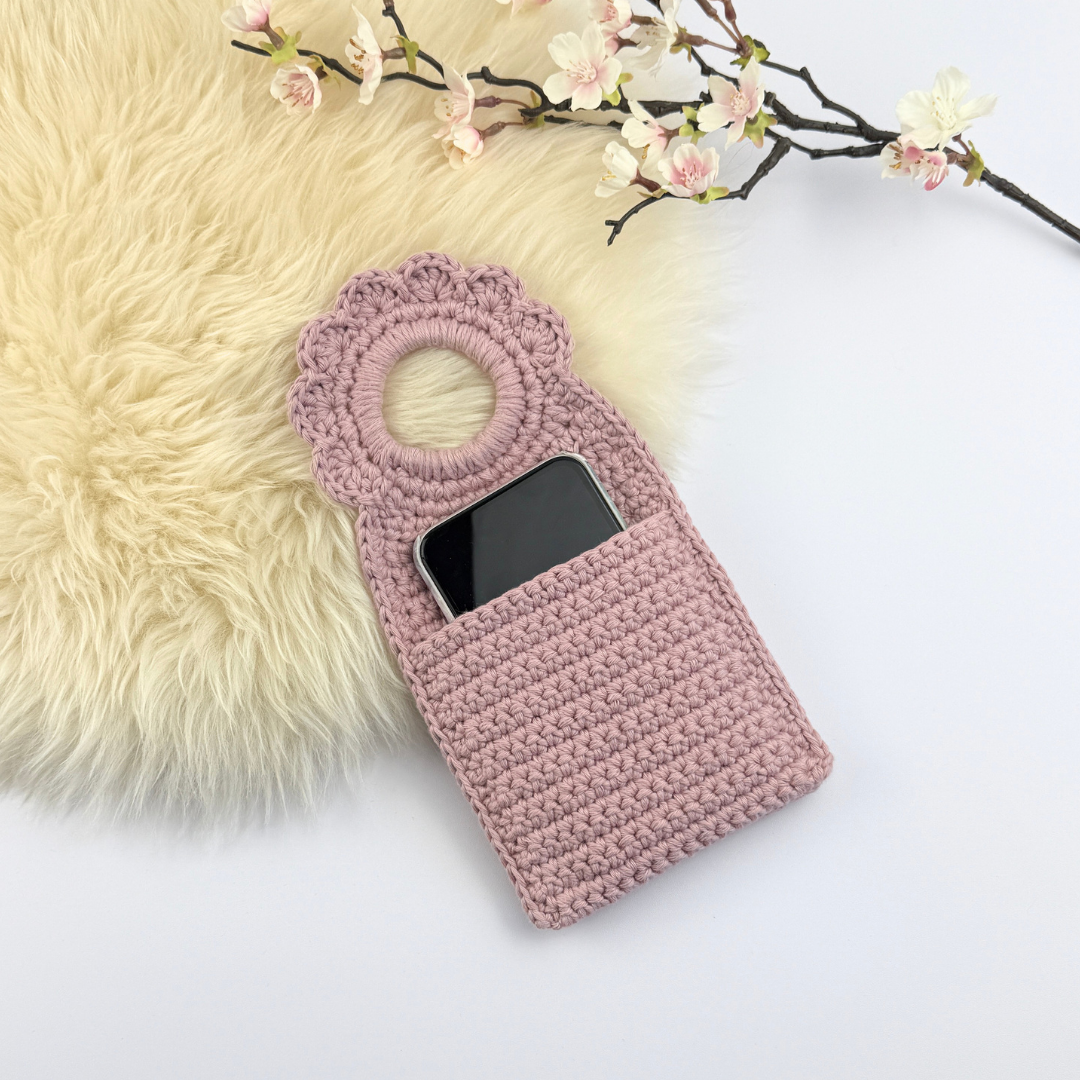 Mönster Virkad Mobilhållare "Heather" - Bild 8