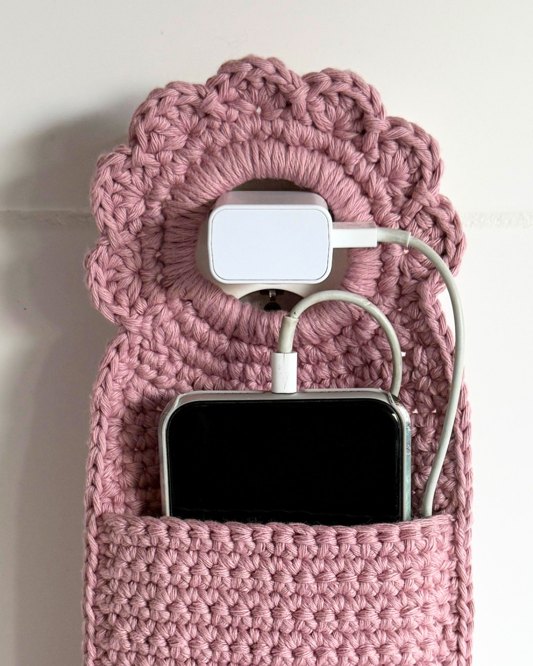 Mönster Virkad Mobilhållare "Heather" - Bild 3