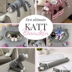 Bundle med virkmönster för kattälskaren