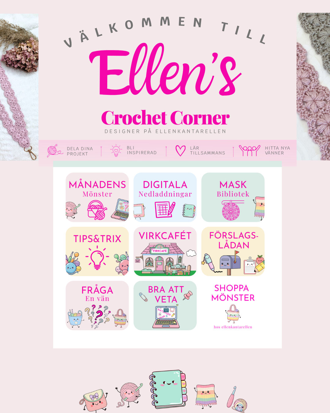 Medlemskap i Ellen's Crochet Corner