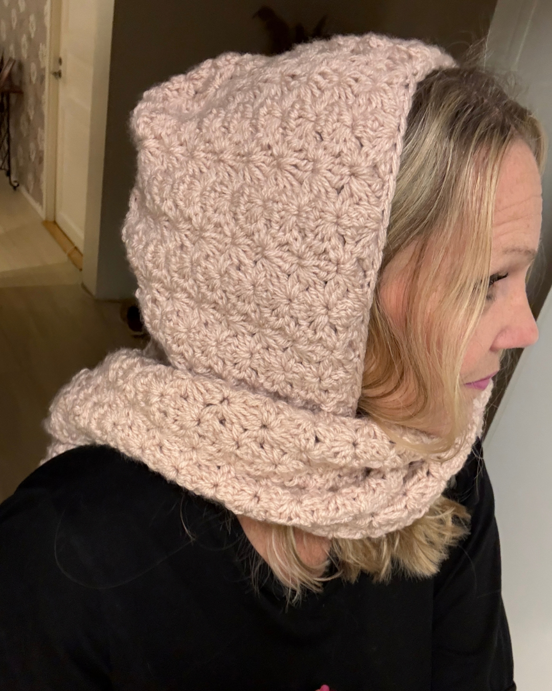 Mönster virkade Huvudscarf - Bild 5