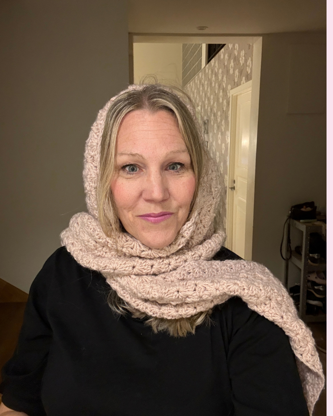 Mönster virkade Huvudscarf - Bild 6