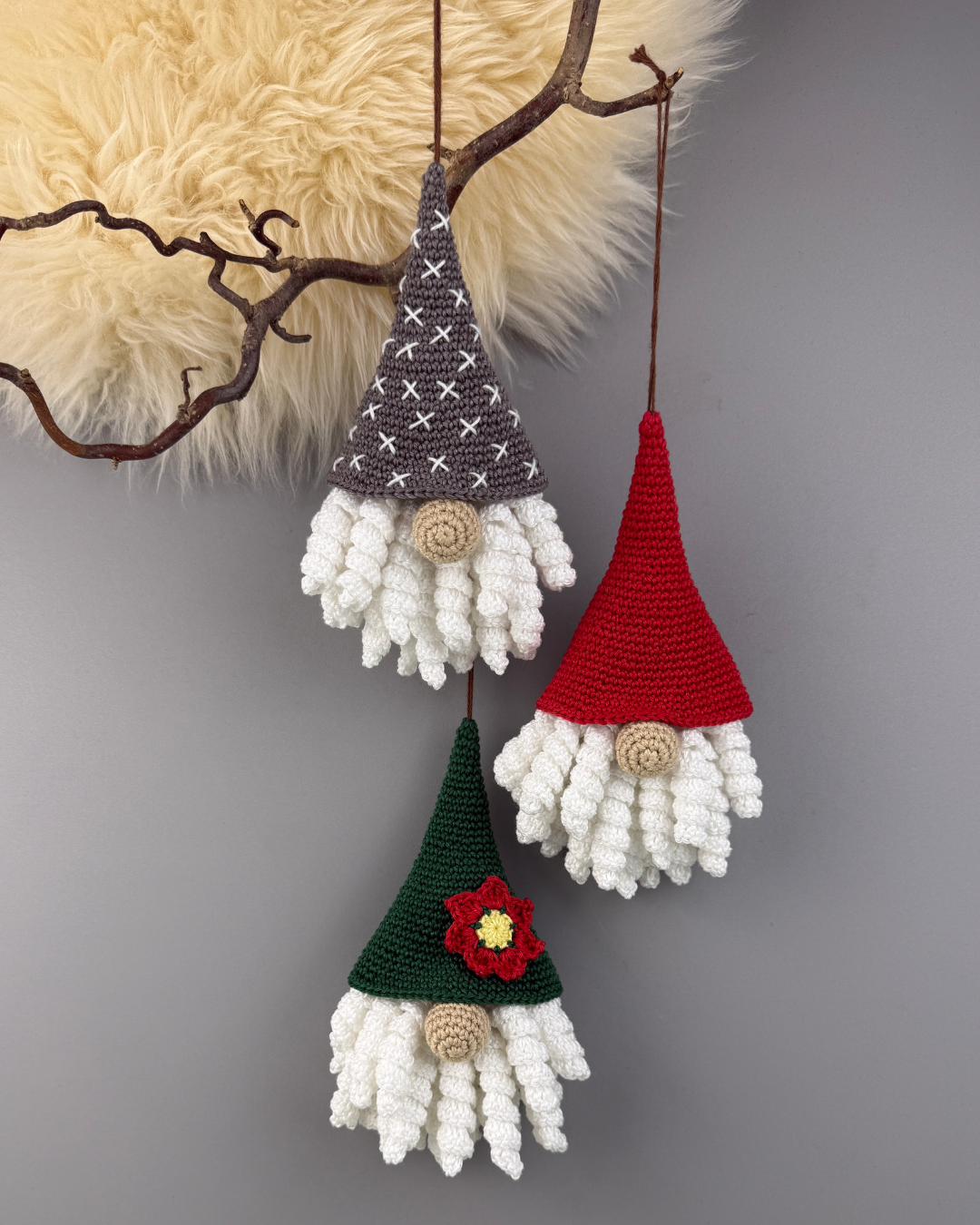 Virkmönster Virvel-Tomtar - Bild 3
